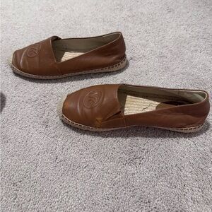 MICHAEL Michael Kors Brown Leather Espadrilles